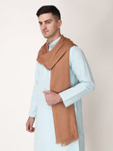 Load image into Gallery viewer, Brown color unisex winter stole