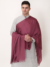 Load image into Gallery viewer, Purple color unisex winter stole