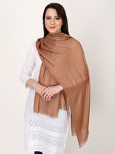 Load image into Gallery viewer, Brown color unisex winter stole