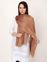 Load image into Gallery viewer, Brown color unisex winter stole