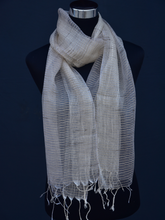 Load image into Gallery viewer, Natural silk stole