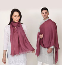 Load image into Gallery viewer, Purple color unisex winter stole