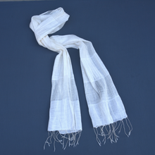 Load image into Gallery viewer, Natural silk and blended stole