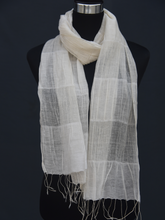 Load image into Gallery viewer, Natural silk and blended stole