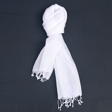 Load image into Gallery viewer, Natural silk and blended stole