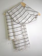 Load image into Gallery viewer, Tassar, Dupion and katia silk stole
