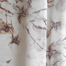 Load image into Gallery viewer, Brown Floral Digital Print Silk and Cotton stole