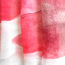 Load image into Gallery viewer, Red Abstract Digital Print Silk and Cotton stole