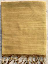 Load image into Gallery viewer, Gold tussar and viscose stole
