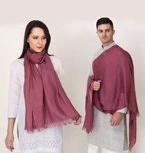 Load image into Gallery viewer, Purple color unisex winter stole
