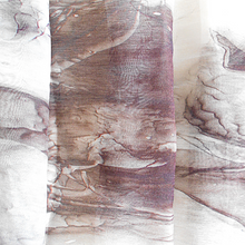 Load image into Gallery viewer, Brown Abstract Digital Print Silk and Cotton stole
