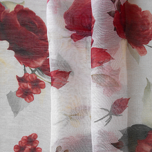 Load image into Gallery viewer, Maroon Floral Digital Print Silk and Cotton stole
