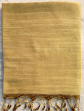 Load image into Gallery viewer, Gold tussar and viscose stole
